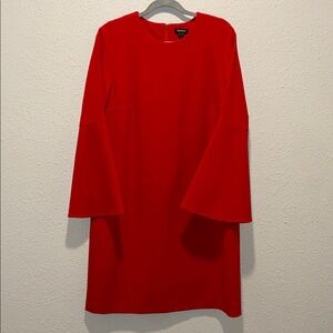 Worth Vibrant Red Long Sleeve Dress